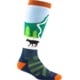 Darn Tough Pow Cow OTC Midweight w/ Cushion Socks - Kids Green Small