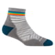 Darn Tough Run 1/4 Ultra-Lightweight Socks w/Cushion - Women's Gray Medium