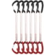 DMM Alpha Wire Quickdraws 6 Pack Matt Grey/Red 25 cm