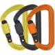 DMM Shadow Screwgate Colour Locking Carabiners - 3 Pack Lime/Grey/Orange One Size