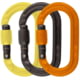 DMM Ultra O Screwgate Colour Locking Carabiners - 3 Pack Lime/Grey/Orange One Size