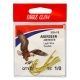 Eagle Claw Aberdeen Hook Non-Offset Ringed Eye Light Wire Gold A-Pack Hooks 202A-1-0