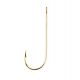 Eagle Claw Aberdeen Hook Non-Offset Ringed Eye Light Wire Gold R-Pack 202R-4