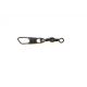 Eagle Claw Barrel Swivel w/Safety SnapResealable Black Size 3