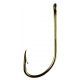 Eagle Claw Plain Shank Hook Offset Claw Point Ringed Eye Bronze 100-Box Hooks