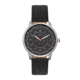 Elevon Gauge Leather-Band Watch - Mens, Black/Black, One Size, ELE122-2
