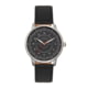 Elevon Gauge Leather-Band Watch - Mens, Black/Black, One Size, ELE122-2