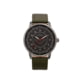Elevon Gauge Leather-Band Watch - Mens, Charcoal/Olive, One Size, ELE122-5