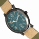 Elevon Mach 5 Canvas-Band Watch w/Date - Mens, Teal/Green, One Size, ELE123-5