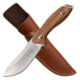 Elk Ridge Drop Point Fixed Blade Knife 4 in 3Cr13 Stainless Steel Stainless Steel Zebra Wood