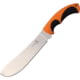 Elk Ridge Knife 13in Overall 7.5in Satin 3Cr13 SS Blade Rubberized Nylon Handle Orange And Black Handle Black Nylon Sheath