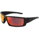Filthy Anglers Delta Sunglasses - Mens, Matte Black Frame, Polarized w/ Sunburst Red Mirror Lens, DELMBK03P-S