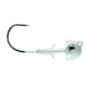 Fish Head V-Lock Swimbait Jighead 1/8 oz 4/0 Hook Pearl White 3/Pack