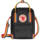 Fjallraven Kanken Rainbow Sling - Unisex Black/Rainbow Pattern One Size  Size