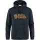 Fjallraven Logo Hoodie - Men's Dark Navy Large
