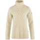 Fjallraven Ovik Cable Knit Roller Neck - Women's Large Chalk White
