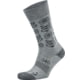 Foot Zen Crew Socks - Women's Small Floral Crew Grey