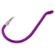 Gamakatsu Octopus Hook Barbed Needle Point Ringed Eye Fluorescent Purple Size 6 7 per Pack