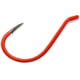 Gamakatsu Octopus Hook Barbed Needle Point Ringed Eye Fluorescent Red Size 1 Flourescent Red 1