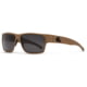 Gatorz Delta Sunglasses Cerakote Desert Frame Tan Smoke Polarized Lens Matte Black Plug