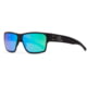 Gatorz Delta Sunglasses Matte Black Frame Brown Polarized w/Green Mirror Lens