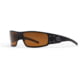 Gatorz Magnum Sunglasses Black Frame Brown Polarized Lens