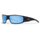 Gatorz Magnum Sunglasses Black Smoke Polar Blue Mirror w/ Silver Logo Black