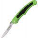 Havalon Piranta-Bolt Folding Knife 2.75in Stainless Blade Clampack Shock Green