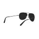 Hazard 4 Cluster Frameless Regular Aviator Sunglasses Men's Silver Frame Gray Lens