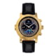 Heritor Automatic Legacy Leather-Band Watch w/Day/Date, Gold/Black - Men's, HERHR9703