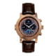Heritor Automatic Legacy Leather-Band Watch w/Day/Date, Rose Gold/Brown - Men's, HERHR9704