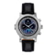 Heritor Automatic Legacy Leather-Band Watch w/Day/Date, Silver/Black - Men's, HERHR9701