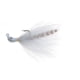 Hookup Bonefish Bucktail Jig 1/4 oz White/White/Griz 1/0 High Carbon Steel Hook