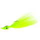 Hookup Weedless Bucktail Jig 1/4 oz Chartreuse 1/0 Mustad Forged Duratin Hook