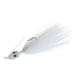 Hookup Weedless Bucktail Jig 1/4 oz White 1/0 Mustad Forged Duratin Hook