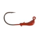 Hookup XL Jighead 1/4 oz Red 5/Pack 3/0 Needle-Point Black Nickel Wide Gap Hook