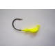 Hookup XL Jighead 3/8 oz Chartreuse 5/Pack 3/0 Needle-Point Black Nickel Wide Gap Hook