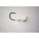 Hookup XL Jighead 3/8 oz Pearl 5/Pack 3/0 Needle-Point Black Nickel Wide Gap Hook