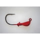 Hookup XL Jighead 3/8 oz Red 5/Pack 3/0 Needle-Point Black Nickel Wide Gap Hook