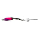 Iron Decoy Steely 4 Lure 3.5'' Silver/Hot Pink Hot Purple 1/2 oz Steely 4 SHPP