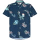 Jetty Garwood Woven Shirt - Mens Navy Small