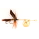 Joe's Flies Short Striker Classic In-Line Spinner Fly Sz 10 March Brown