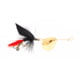 Joe's Flies Short Striker Classic In-Line Spinner Fly Sz 8 Black Prince