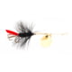 Joe's Flies Short Striker Classic In-Line Spinner Fly Sz 8 Black Woolly Worm