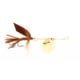 Joe's Flies Short Striker Classic In-Line Spinner Fly Sz 8 March Brown