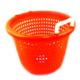 Joy Fish G Fish Small Plastic Basket With Handles HD Orange 14"X12"