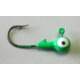 Kalin's Fishing Kalin Roundhead Jig 1/32oz Size 6 Hook Lime Green 12/Pack