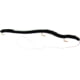 Kelly's Striper Pre-Rigged Plastic Worm 5 1/2in 3 Sz 6 Hooks Black/White