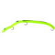 Kelly's Striper Pre-Rigged Plastic Worm 5 1/2in 3 Sz 6 Hooks Chartreuse/Black
