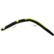 Kelly's Two-Hook Weedless Pre-Rigged Plastic Worm 5 1/2in Sz 4 Hooks Black/Yellow